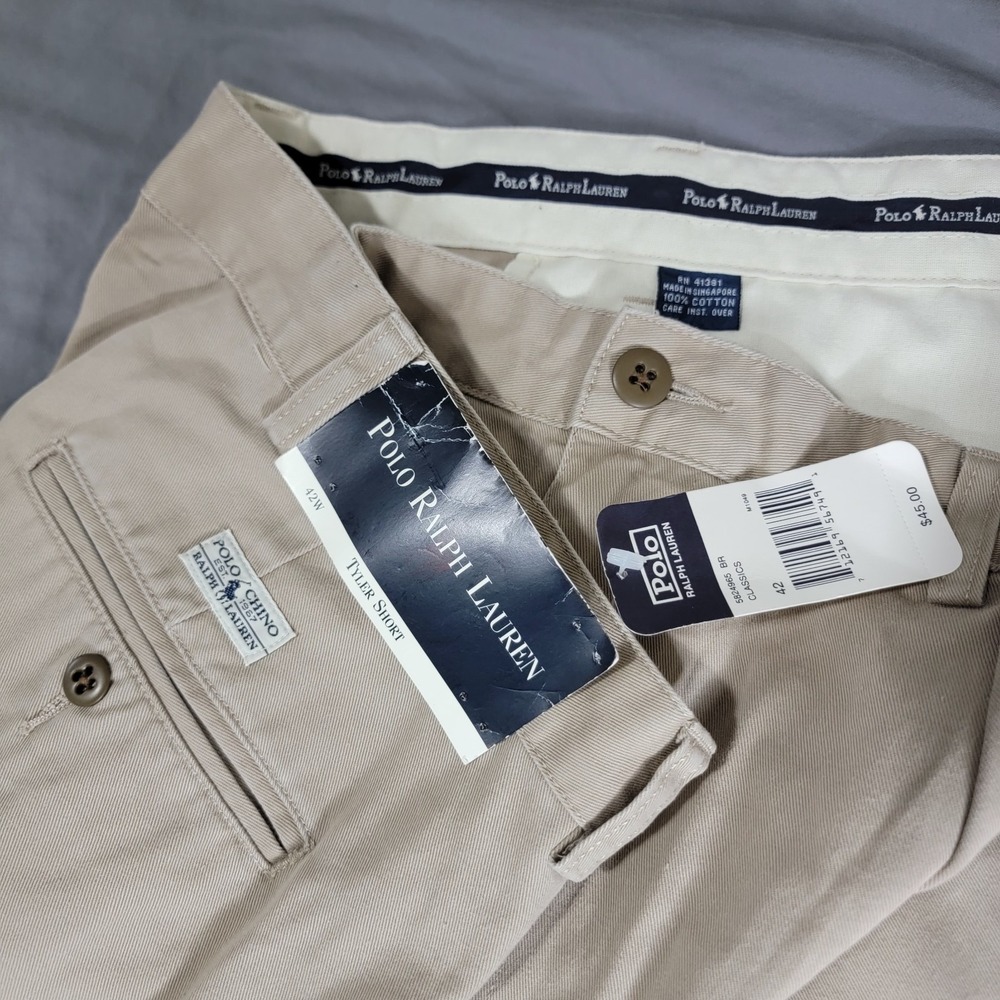 New Polo Ralph Lauren Tyler Shorts Men's 42 Deadstock Old Money Dad NWT Vintage